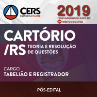 CARTÓRIO RS (RIO GRANDE DO SUL) 2019 - CERS