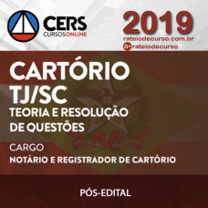 CARTÓRIO SC (Santa Catarina) 2019 - CERS