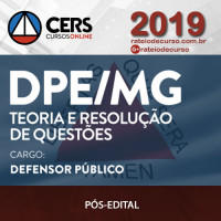 DPE/MG - Defensor Público - Cers 2019