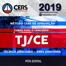 TJ-CE -  Técnico Judiciário – Área Judiciária (Pós-Edital) - CERS