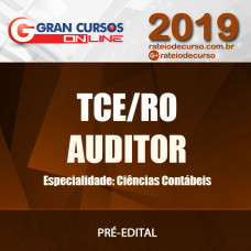 TCE/RO - Auditor de Controle Externo - Ciências Contábeis