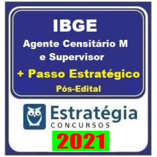IBGE - Temporários (AGENTE CENSITÁRIO MUNICIPAL E SUPERVISOR + PASSO) PÓS EDITAL 