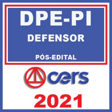 DPE PI - Defensor Publico - Pós-Edital 2021 | CERS