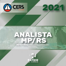 MP/RS – ANALISTA Especialidade Direito 2021 - CERS