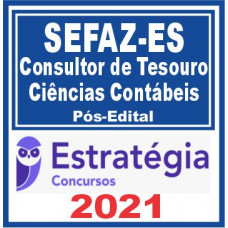 SEFAZ ES (Consultor de Tesouro – Ciências Contábeis) PÓS EDITAL  2021
