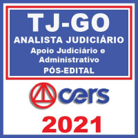 TJ GO Analista Jud. (Apoio e Administrativo) Reta Final  Pós-Edital 2021 | CERS