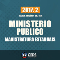 MINISTÉRIO PÚBLICO E MAGISTRATURA ESTADUAIS MP 2017.2