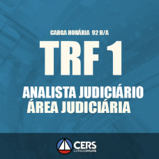 TRF 1ª Região - Pós Edital  2017 - ANALISTA JUDICIÁRIO - ÁREA JUDICIÁRIA