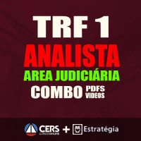 TRF 1ª REGIÃO Pós Edital COMBO -  ANALISTA JUDICIÁRIO - ÁREA JUDICIÁRIA 2017