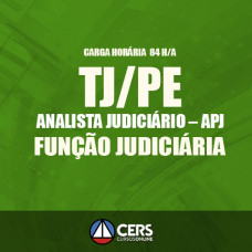 TJ PE - ANALISTA JUDICIÁRIO – APJ/FUNÇÃO JUDICIÁRIA  2017