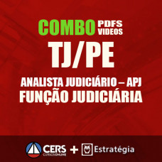TJ PE - COMBO - ANALISTA JUDICIÁRIO – APJ/FUNÇÃO JUDICIÁRIA  2017