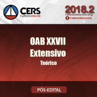 Combo Extensivo + Teórico - OAB 1ª FASE XXVII - CERS 2018
