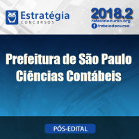 Prefeitura de São Paulo - Ciências Contábeis Pós Edital - Estrategia 2018