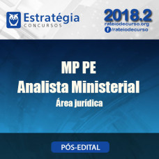 MP PE - Analista Ministerial - Área Jurídica - Estrategia 2018