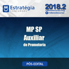 MP SP AUXILIAR DE PROMOTORIA - ESTRATEGIA 2018