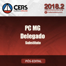 PC MG DELEGADO CIVIL SUBSTITUTO 2018 - CERS