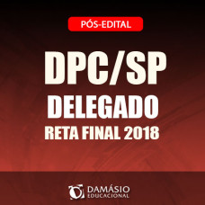 PC SP - DELEGADO  2018 - Polícia Civil São Paulo -Damásio 