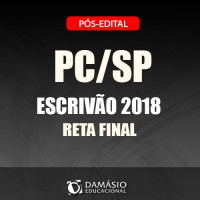 PC SP - Escrivão 2018 - Polícia Civil São Paulo - Damásio 