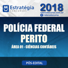 PF Pós Edital 2018 - Polícia Federal PERITO ÁREA 01 (Contábeis) - E