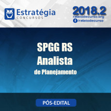 SPGG RS ANALISTA DE PLANEJAMENTO - ESTRATEGIA 2018