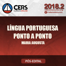 Língua Portuguesa - Ponto a Ponto - Maria Augusta - Cers 2018