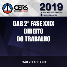 DIREITO DO TRABALHO OAB 2ª FASE XXIX - EXAME DE ORDEM UNIFICADO - (REPESCAGEM) - CERS