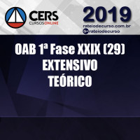 OAB 1ª Fase EXTENSIVO Teórico XXIX (29) CERS