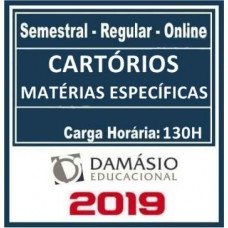 Cartórios - Matérias Específicas - 2019 Damásio