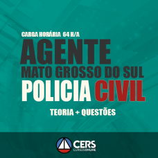 PCMS - Agente da Policia Civil do Mato Grosso do Sul