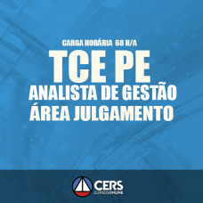 TCE PE - Analista de Gestão – Área Julgamento 2017