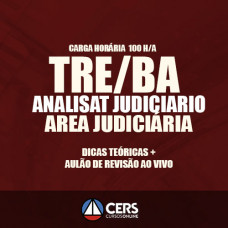 TRE BA -  Analista Judiciário TEORICO + AULÃO DE REVISÃO 2017