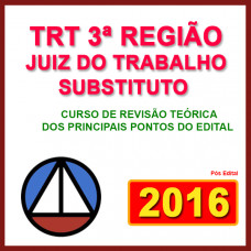 JUIZ DO TRABALHO SUBSTITUTO DO TRT/3ª REGIÃO