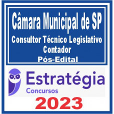 Câmara Municipal de São Paulo-SP (Consultor Técnico Legislativo – Contador)