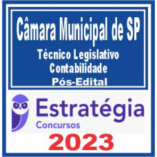 Câmara Municipal de São Paulo-SP (Técnico Legislativo – Contabilidade) Pós Edital