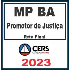 MP BA (Promotor de Justiça) Cers 2023