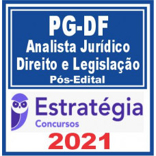 PG DF Analista Direito e Legislação + Passo Pós Edital  2021