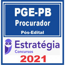PGE PB (Procurador Estado) Pós Edital 2021