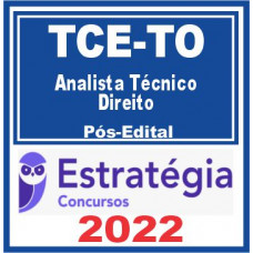 TCE TO (Analista Técnico – Direito) Pós Edital – Estratégia 2022