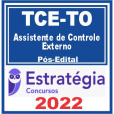 TCE TO (Assistente de Controle Externo) Pós Edital – Estratégia 2022